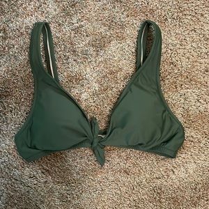 J.Crew tie front bikini top.